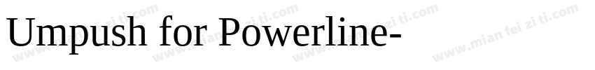 Umpush for Powerline字体转换